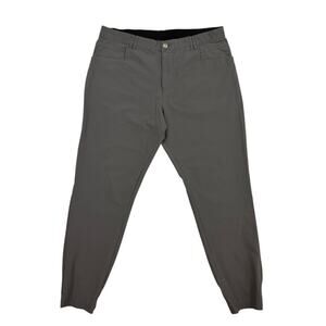 BYLT Ace Jogger Pants Mens 38 Gray Stretch Athletic Fit Nylon Spandex